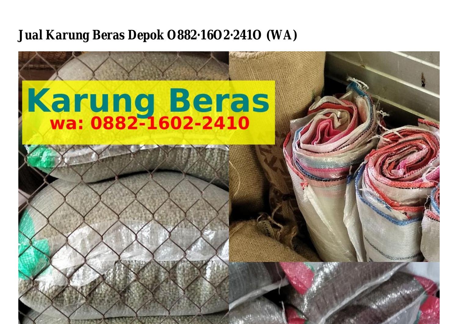 Jual Karung Beras Depok Pdf Docdroid