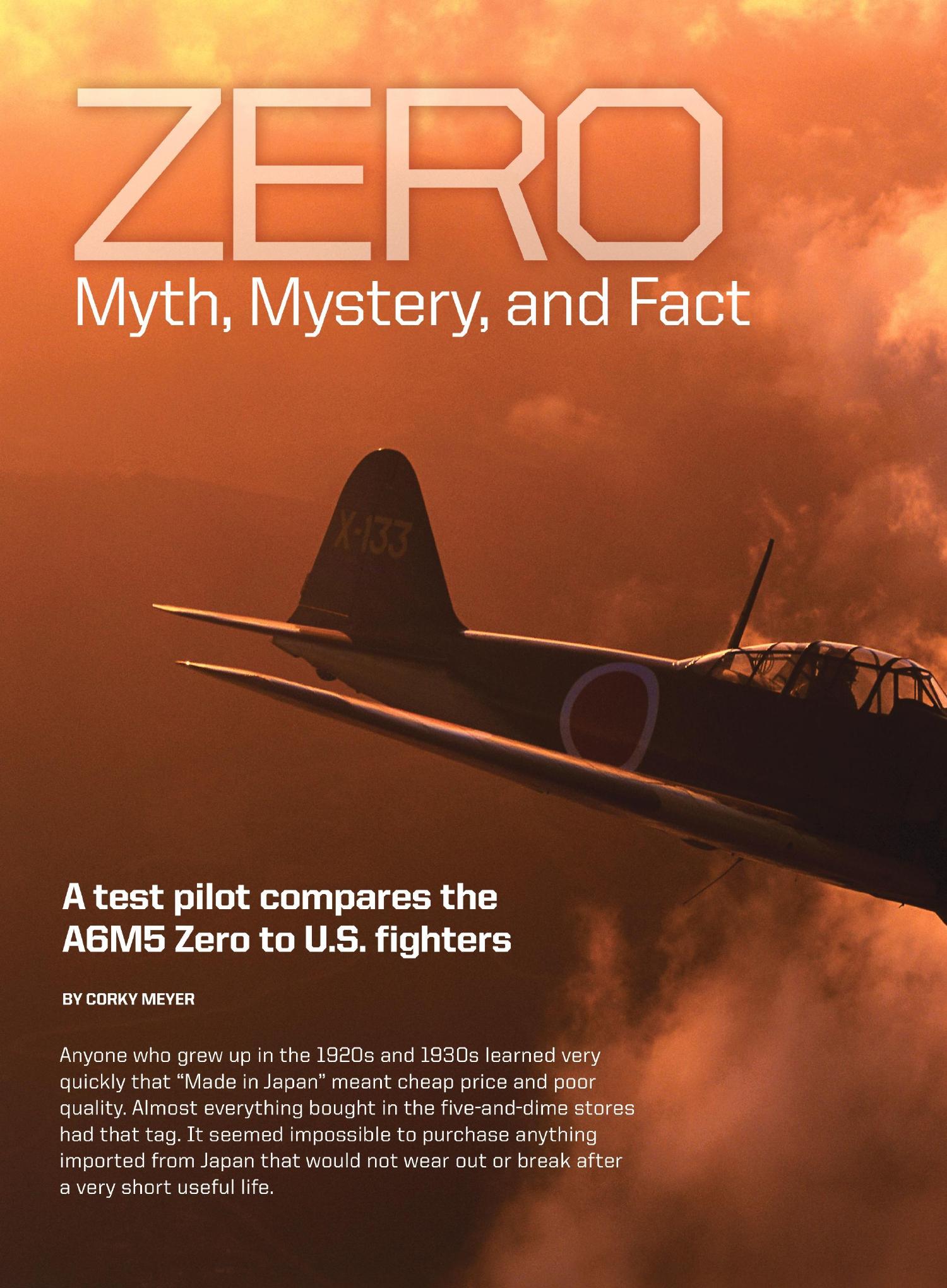 Zero Myth Mystery Fact Flight Journal 02 2020 Pdf DocDroid