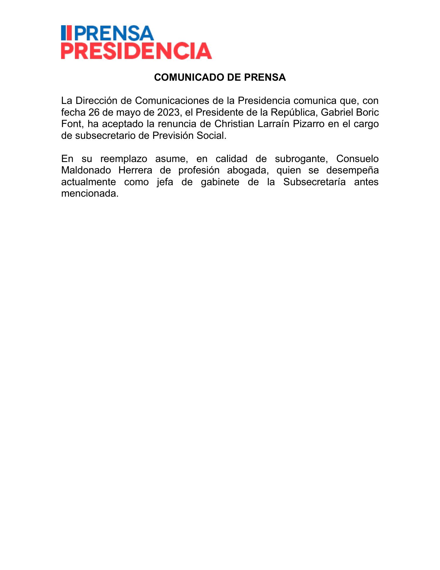 COMUNICADO DE PRENSA 26 05 23 Pdf DocDroid