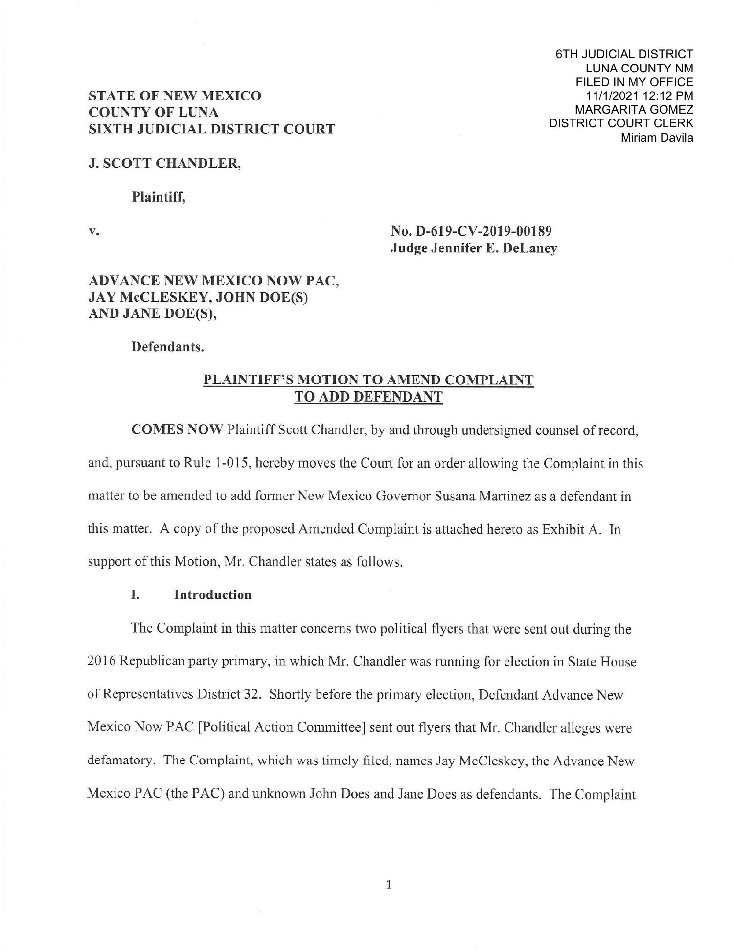 Plaintiff S Motion To Amend Complaint Filed Pdf Docdroid