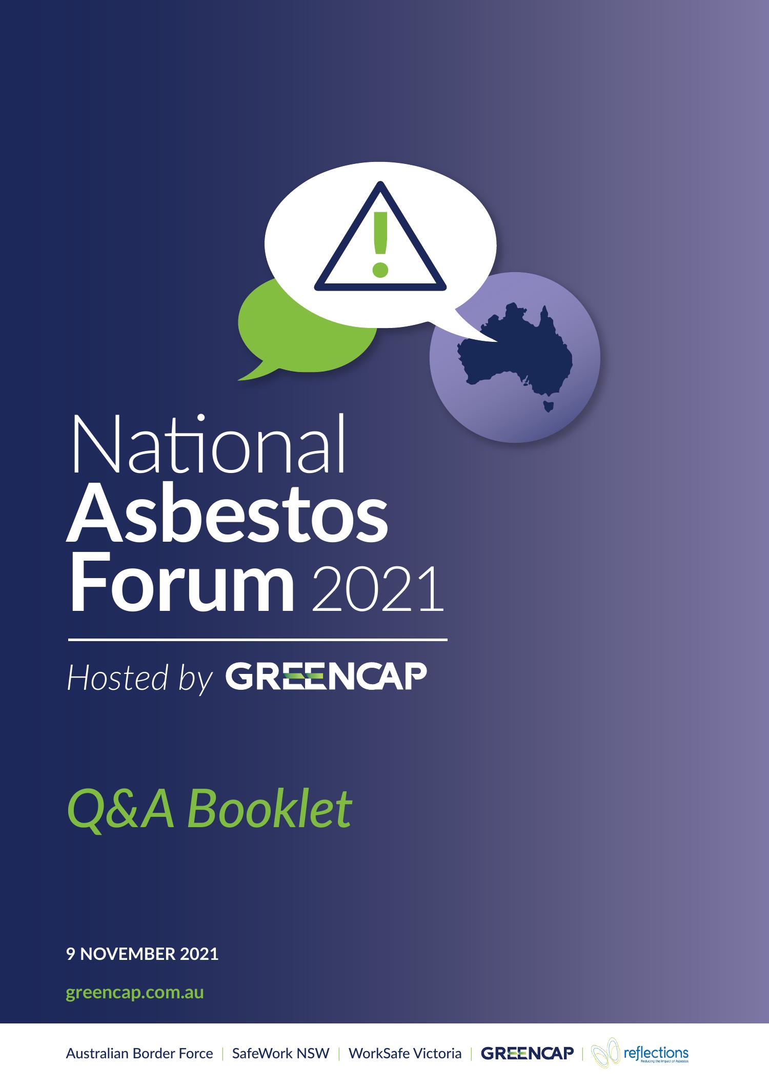 National Asbestos Forum QA Booklet No Logos V3 Pdf DocDroid