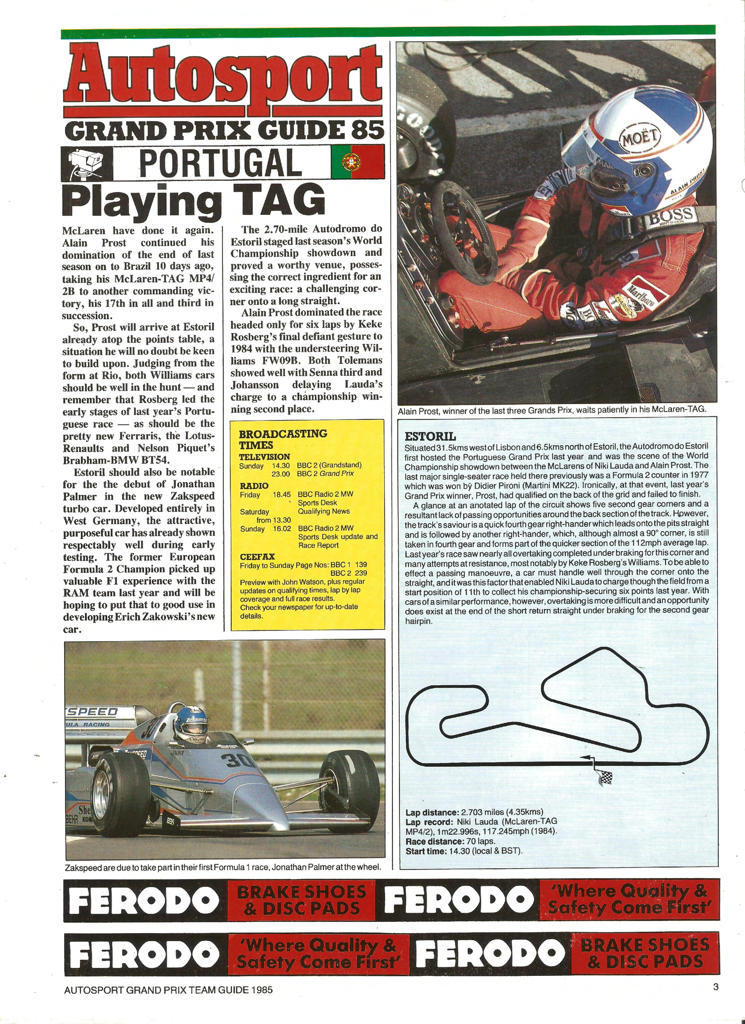 Autosport Grand Prix TV Guide 1985 Portugal Pdf DocDroid