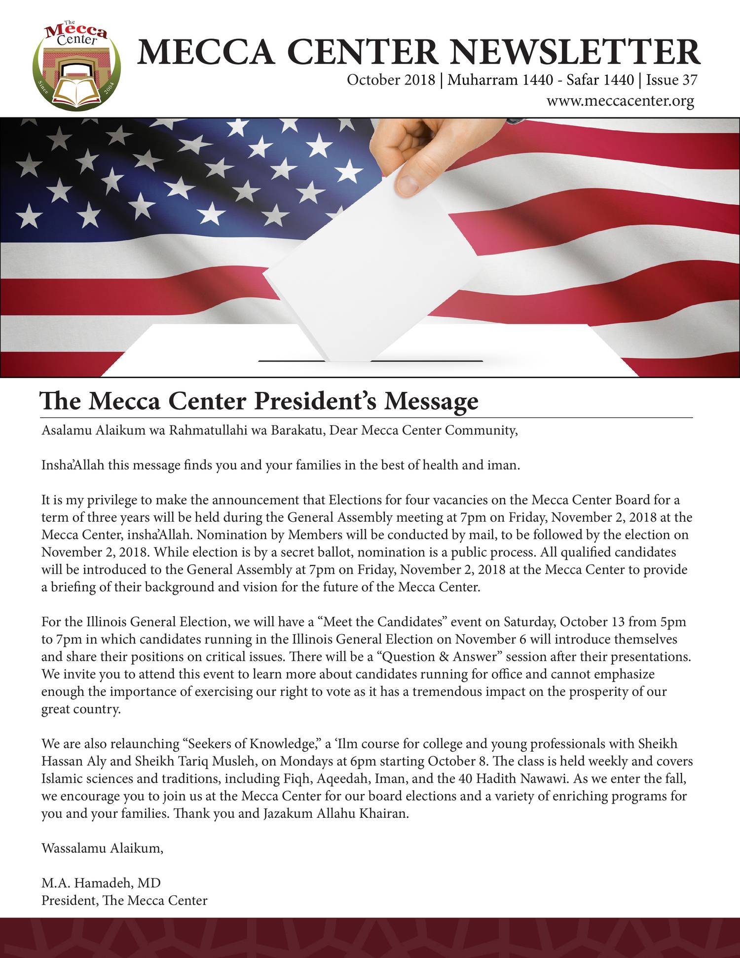 The Mecca Center Newsletter October Pdf Docdroid