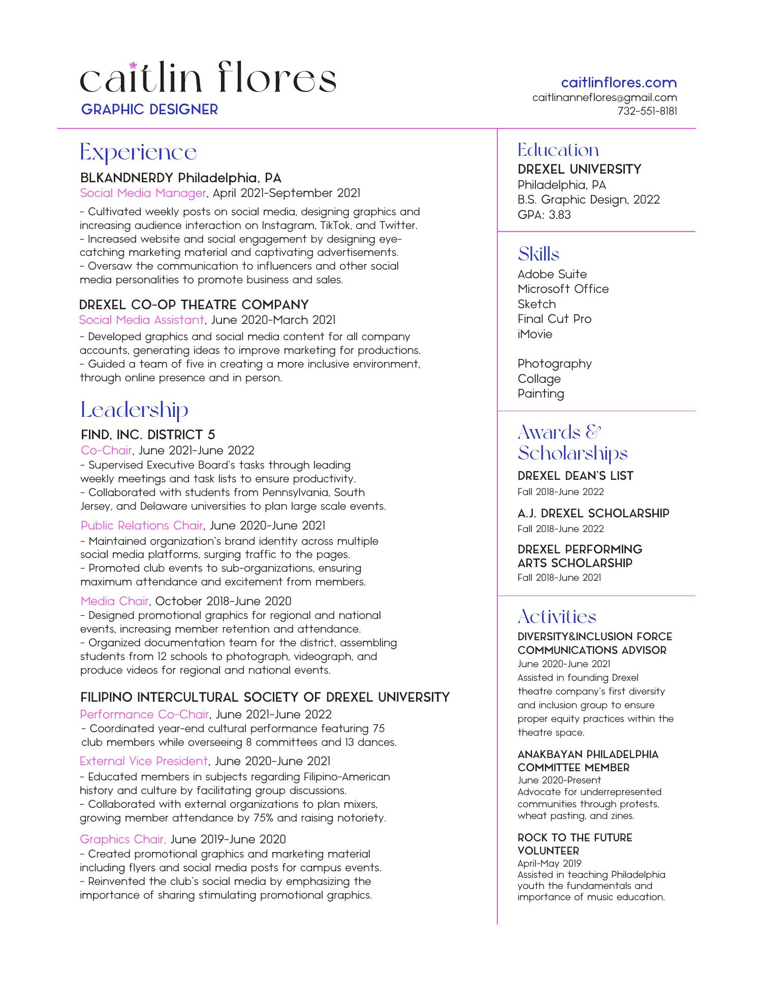 Caitlinflores Resume Pdf Docdroid