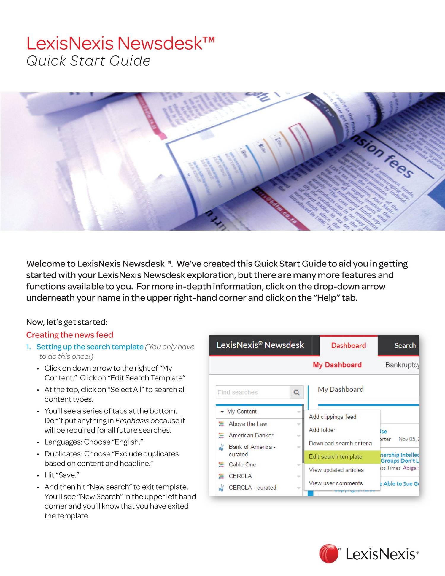 Lexisnexis Newsdeskquick Start Guide Pdf Docdroid