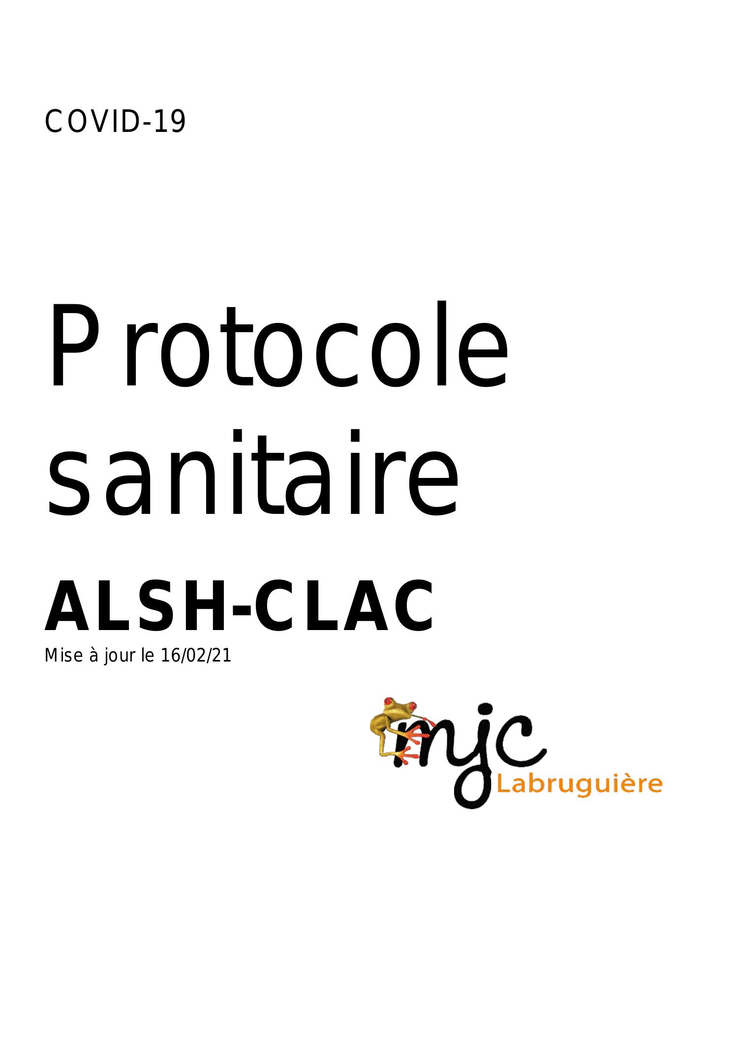 Protocole De R Ouverture Alsh Clac Mise Jour Pdf Docdroid