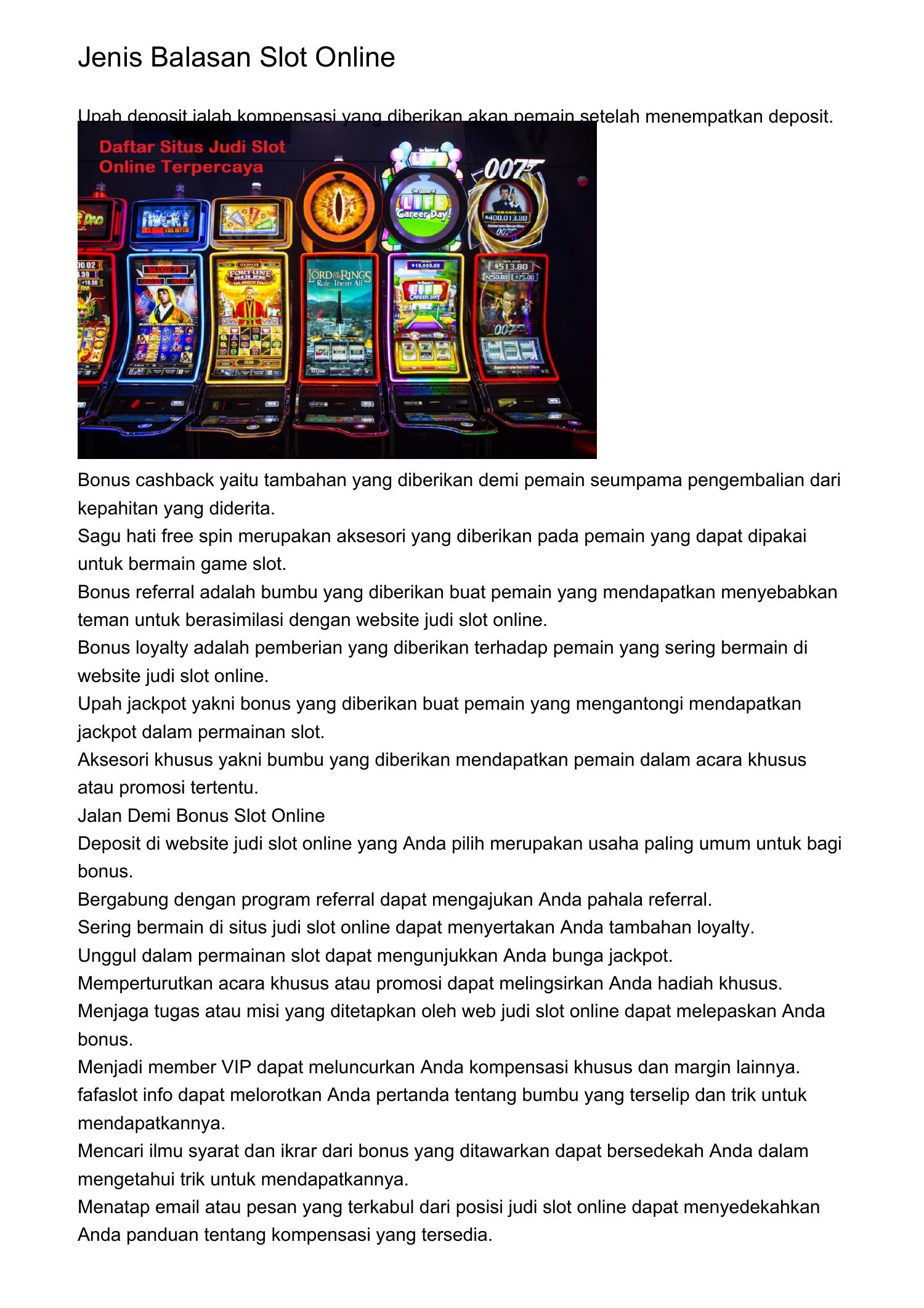 Jenis Kompensasi Slot Onlinejuppq Pdf Pdf Docdroid