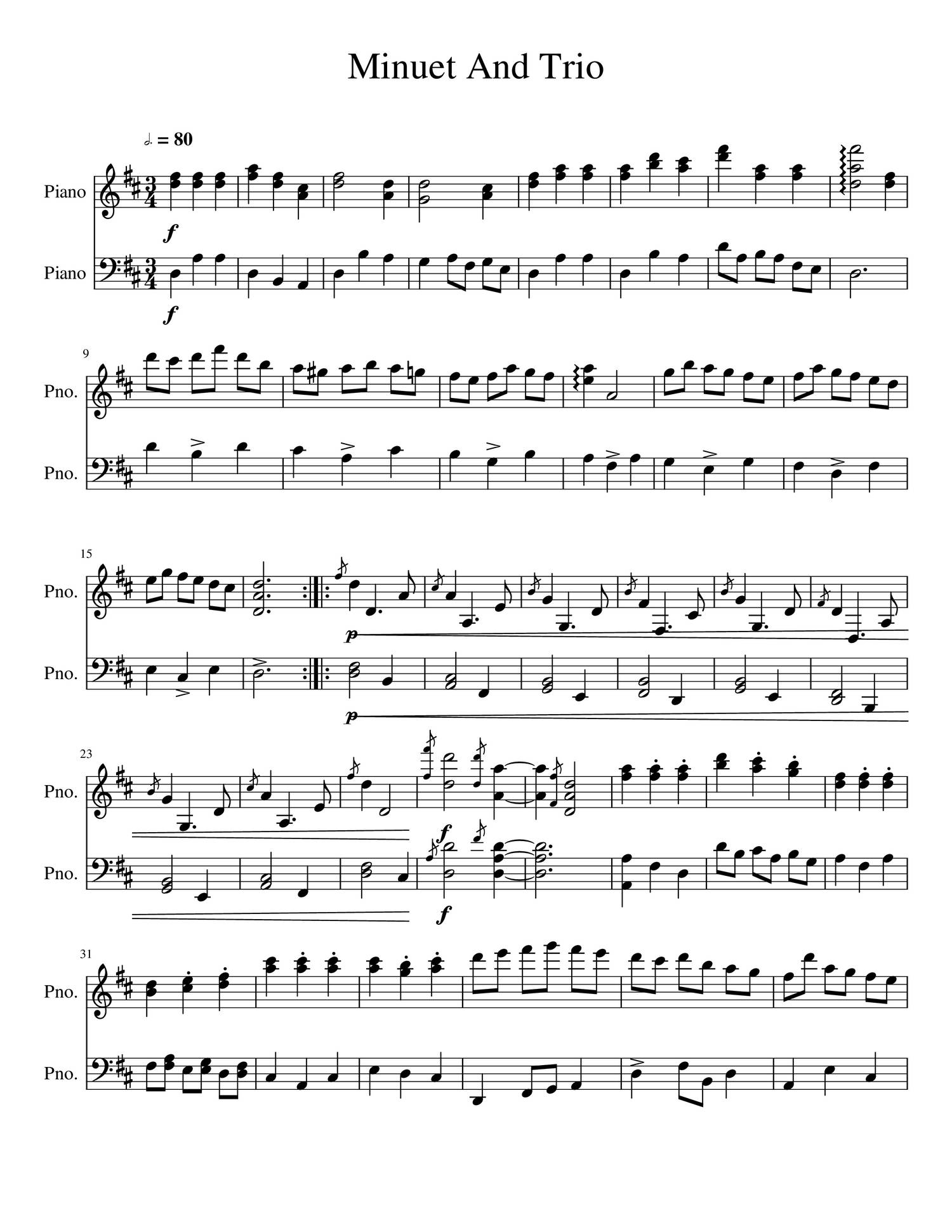 Minuet And Trio Sheet Music Pdf Docdroid