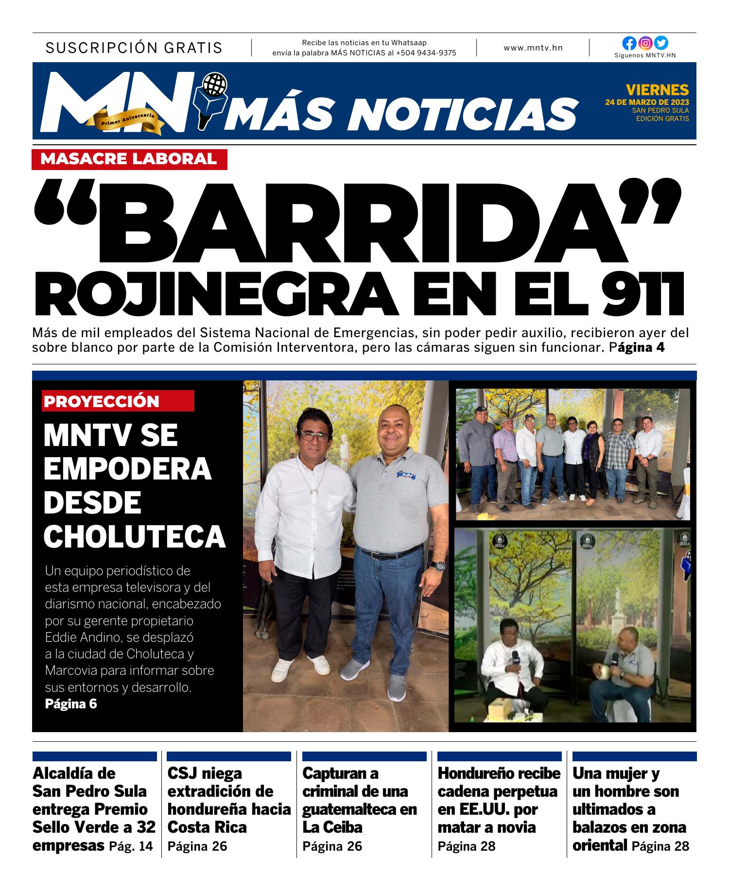 MAS NOTICAS EDICION Viernes 24 De Marzo De 2023 Pdf DocDroid