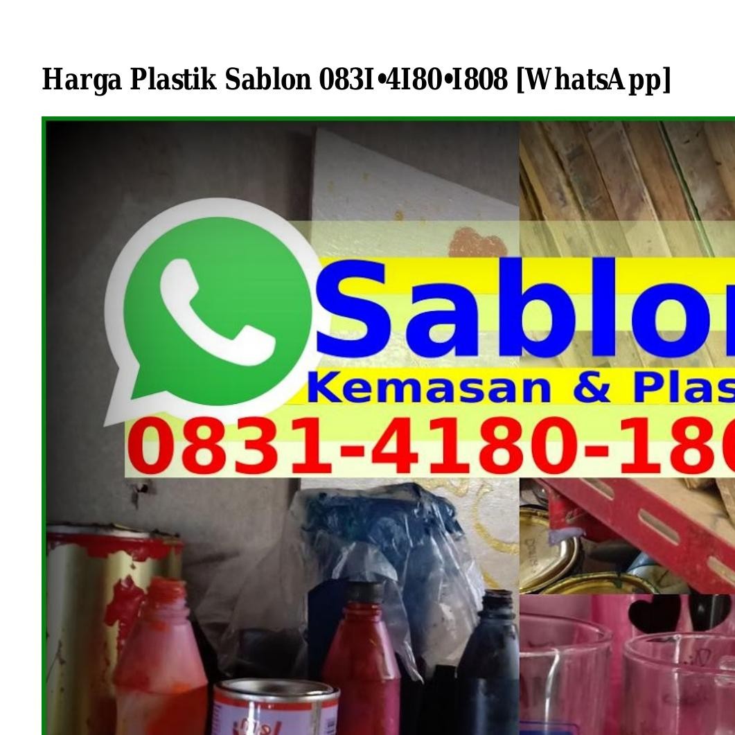 Harga Plastik Sablon Pdf Docdroid