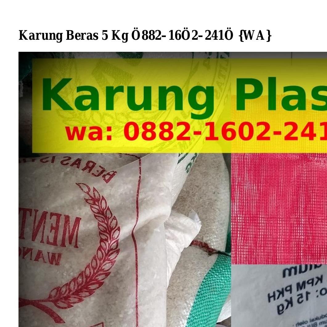 Karung Beras Kg Pdf Docdroid