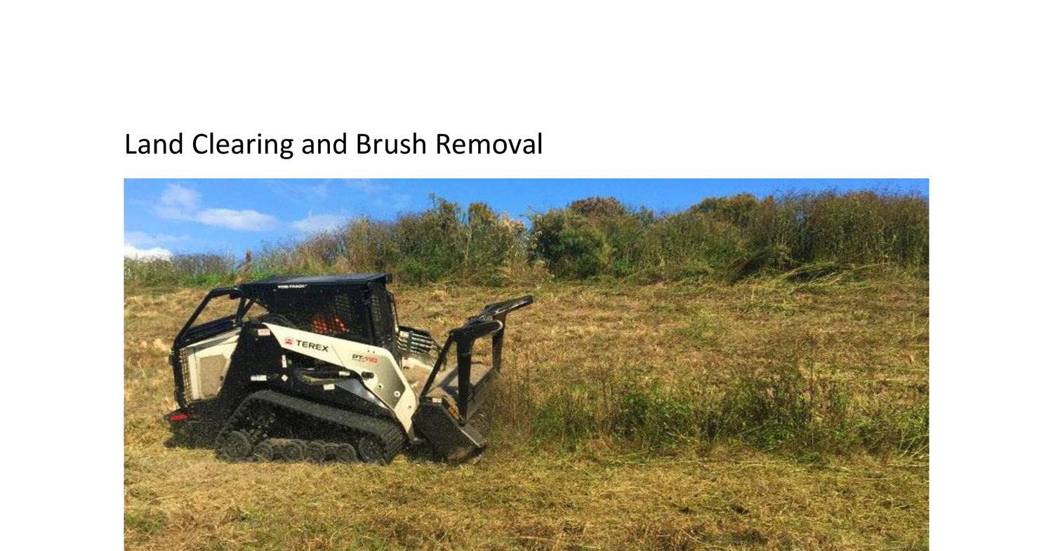 Land Clearing And Brush Removal Pdf DocDroid