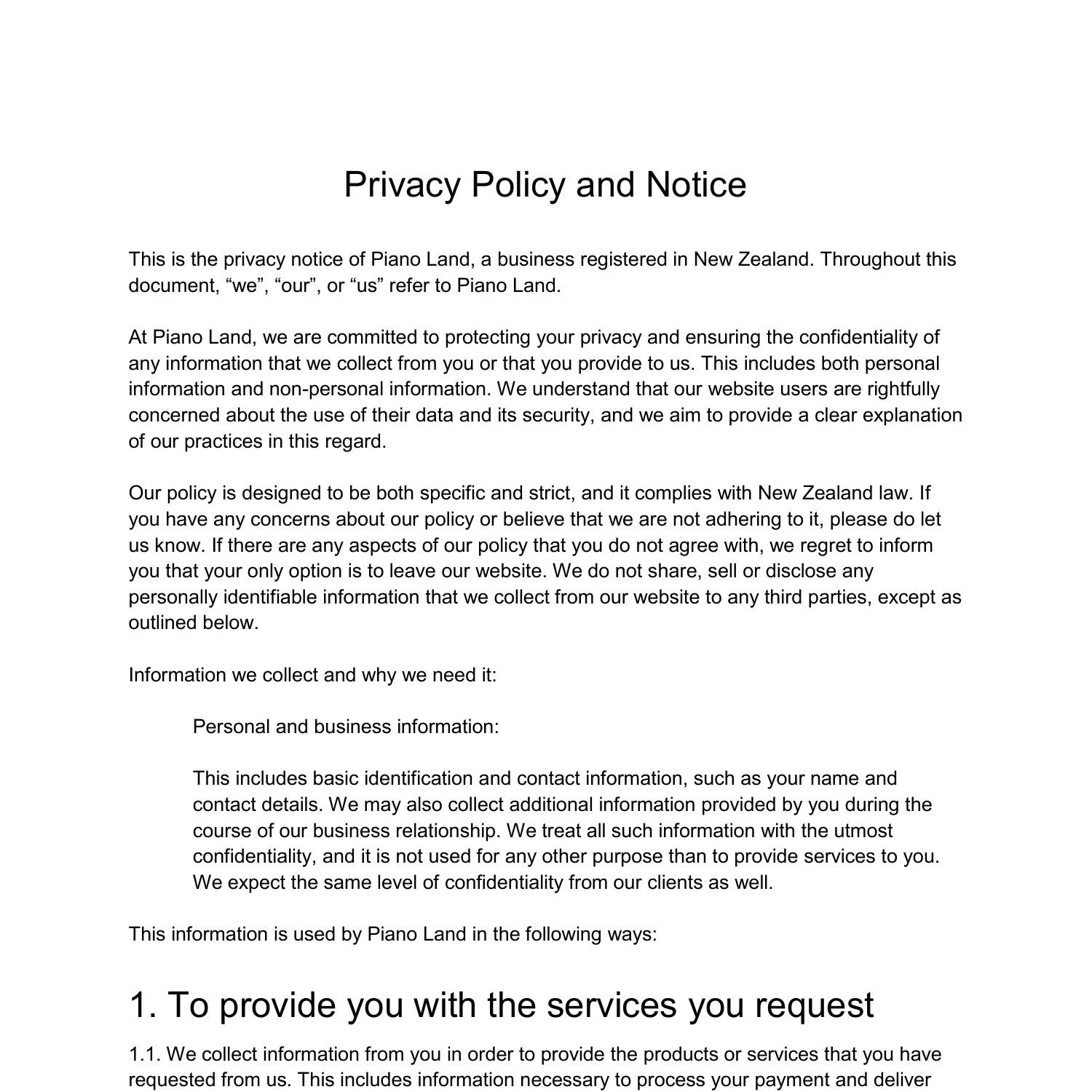 Pl Privacy Policy Pdf Docdroid