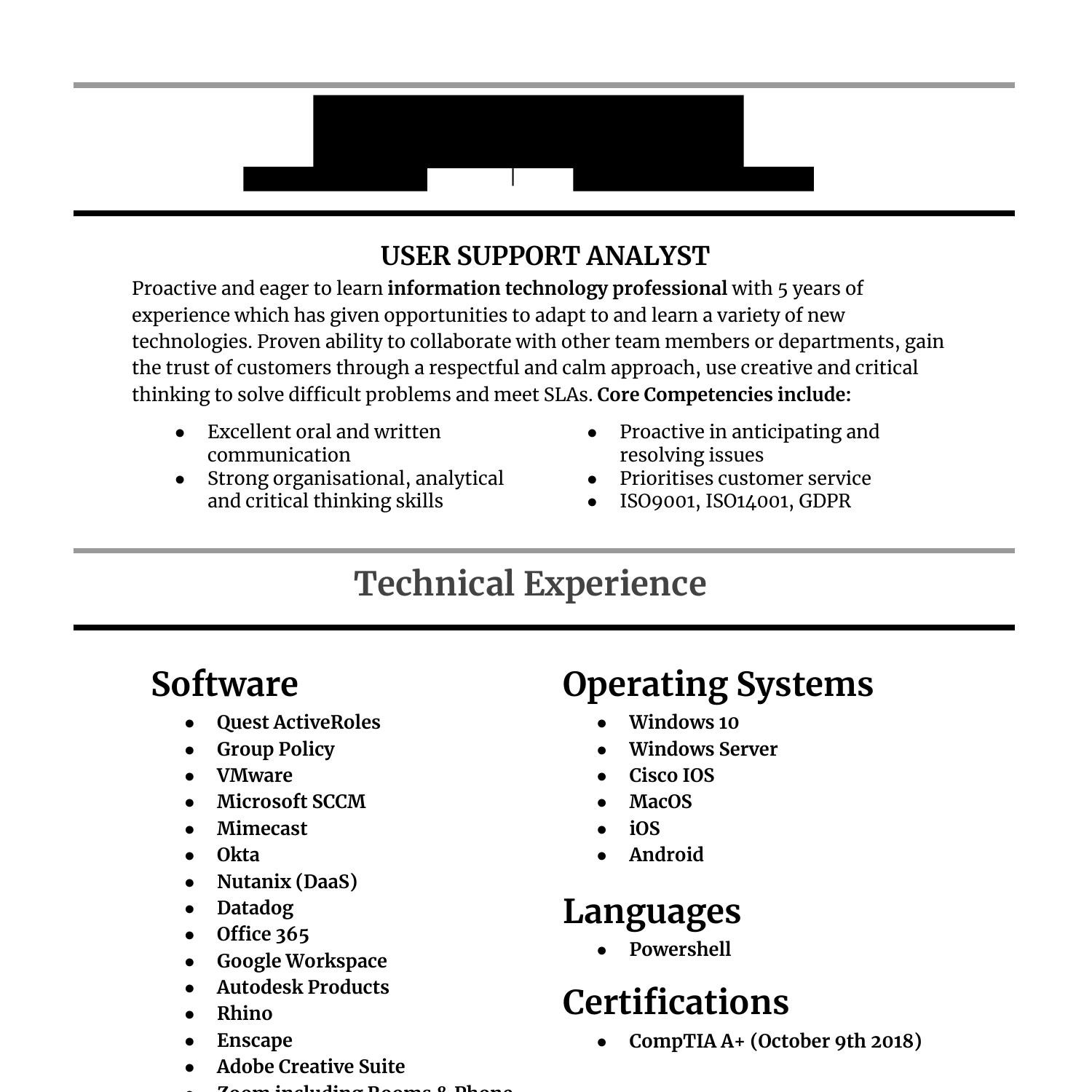 Cv Redacted Pdf Docdroid