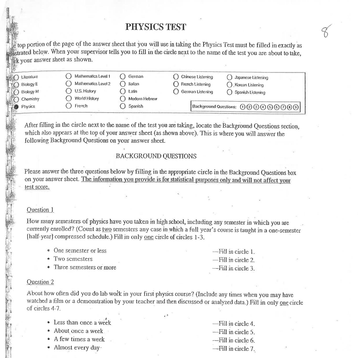 Sat Subject Physics Question Paper Dubai Abu Dhabi Sharjah Eac