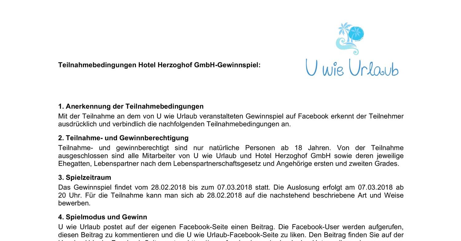 Teilnahmebedingungen Pdf DocDroid