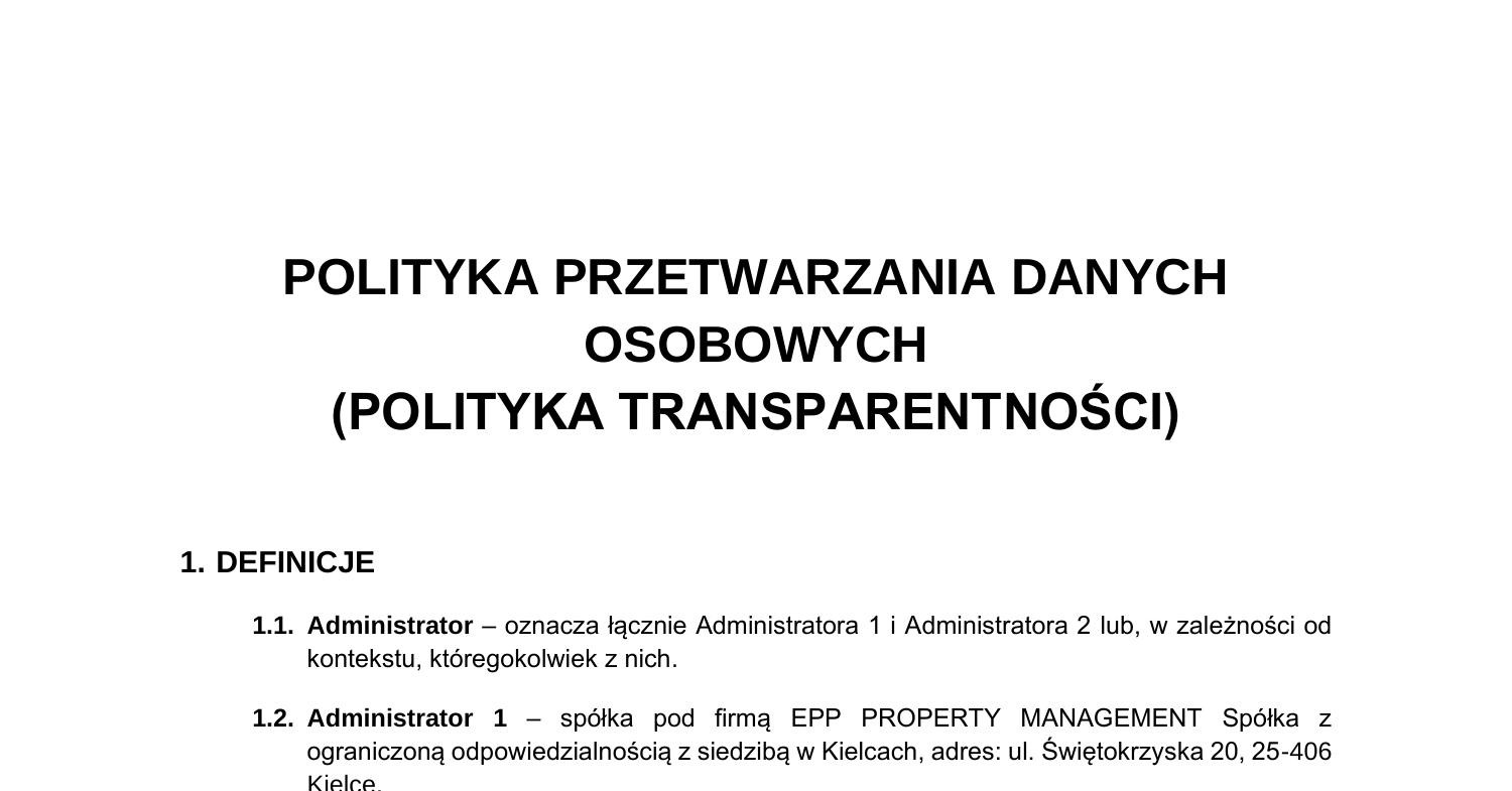 Polityka transparentności pdf DocDroid