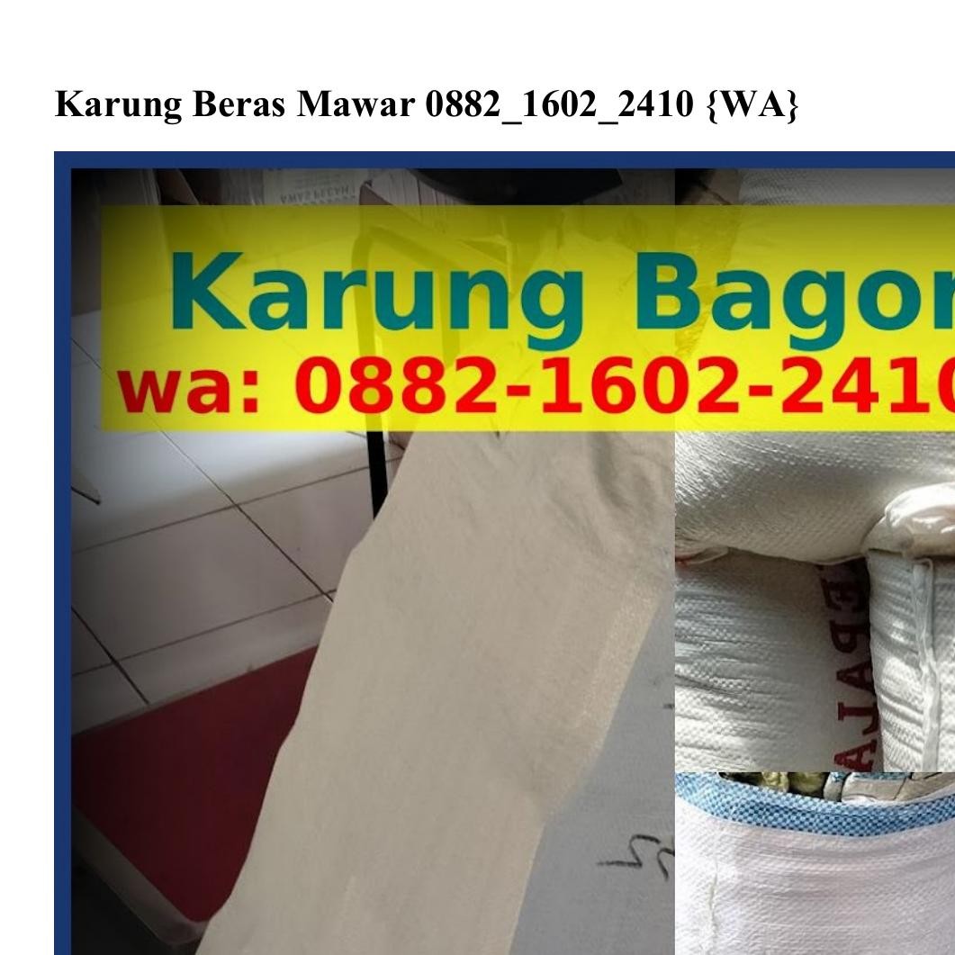 Karung Beras Mawar Pdf DocDroid