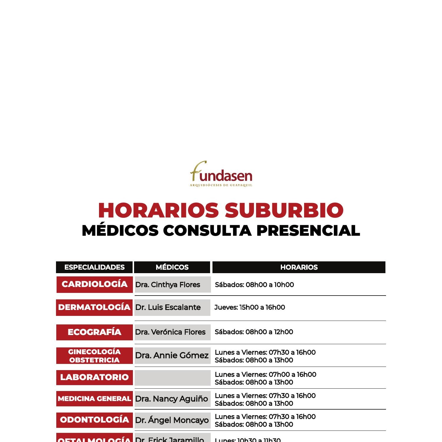 Horarios A Suburbio Pdf Docdroid