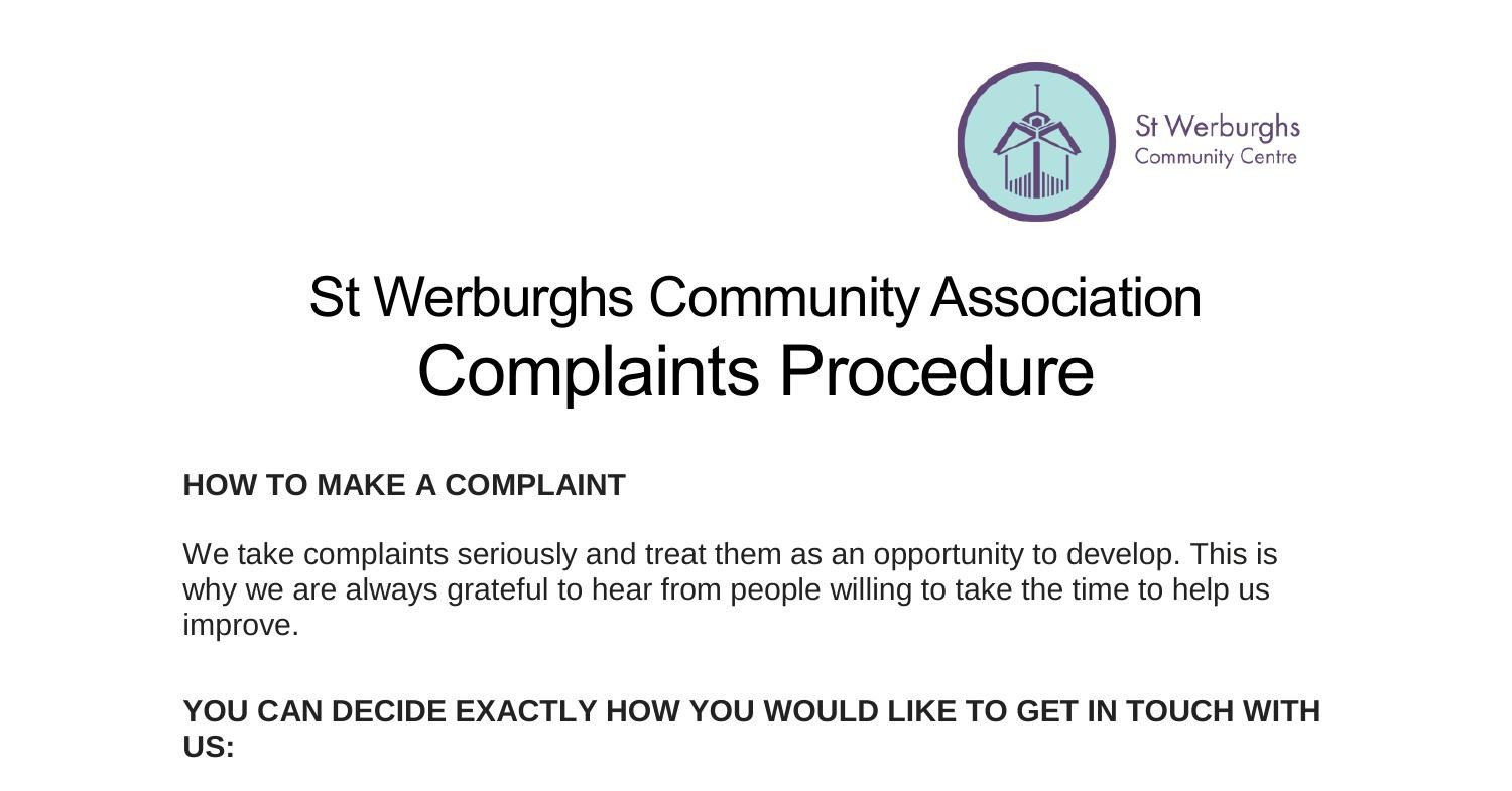 Complaints Procedure Pdf Docdroid