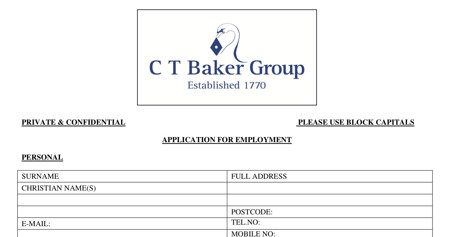 Job Application Form 2020 Pdf DocDroid