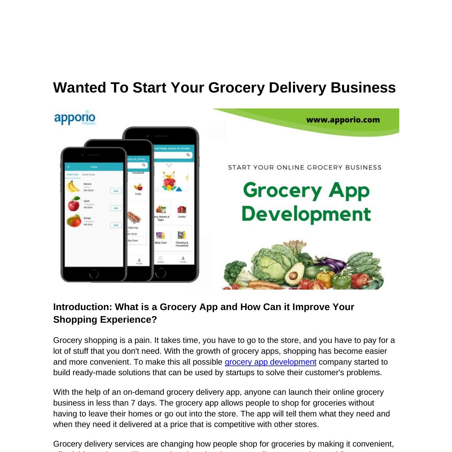 Wanted To Start Your Grocery Delivery Business Docx DocDroid