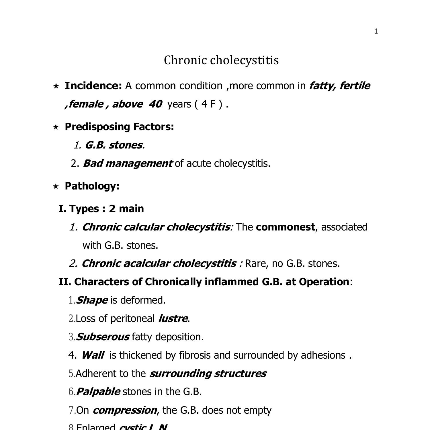 Git Surgery Chronic Cholecystitis Docx Docdroid