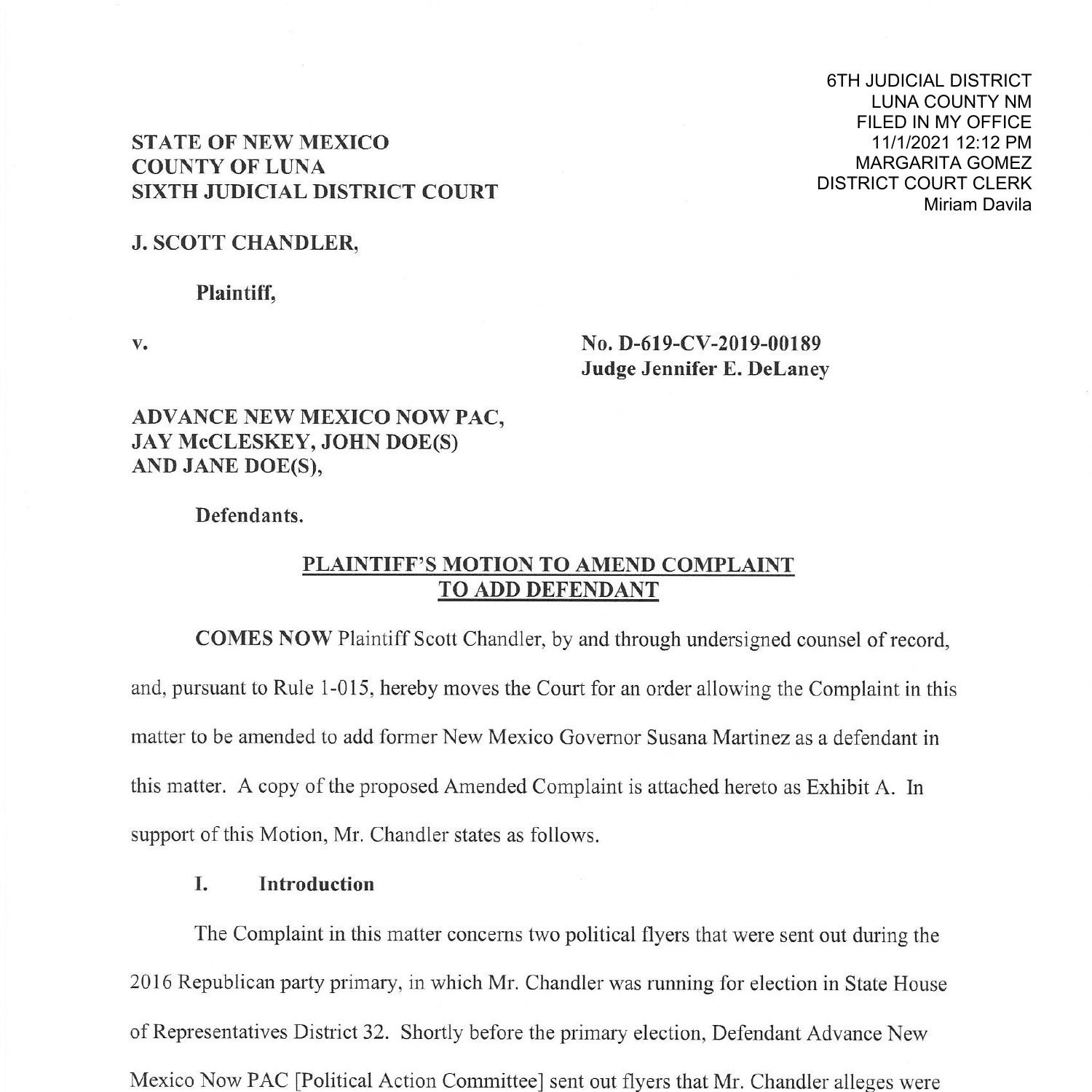 Plaintiff S Motion To Amend Complaint Filed Pdf Docdroid