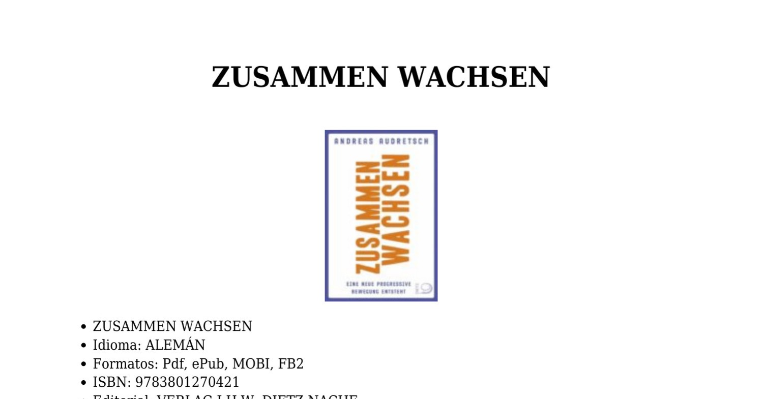 Zusammen Wachsen Leer El Libro Pdf Pdf Docdroid