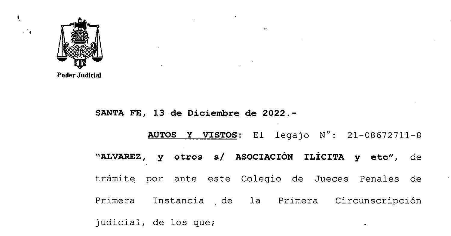 La causa contra Sain seguirá en los tribunales santafesinos pdf DocDroid