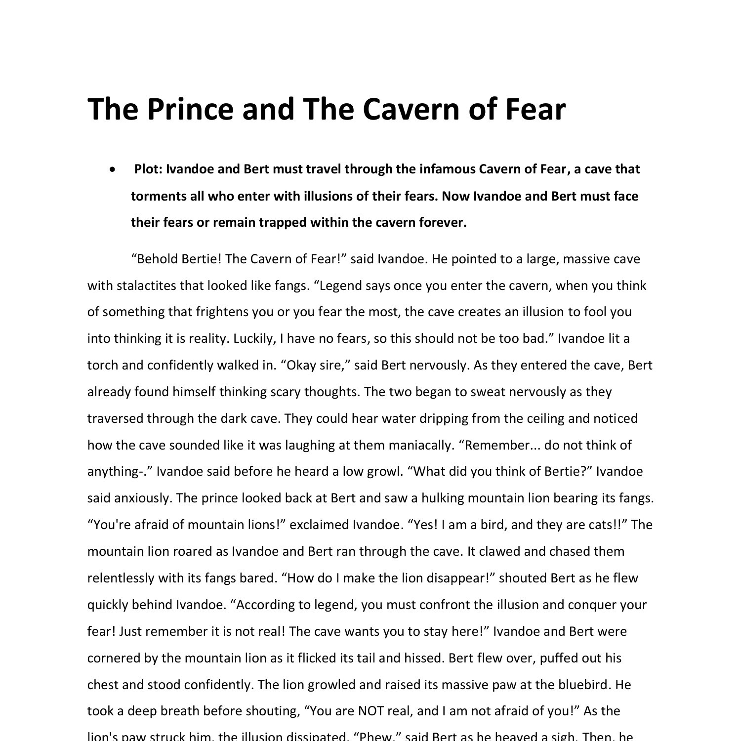 The Prince And The Cavern Of Fear Pdf Docdroid