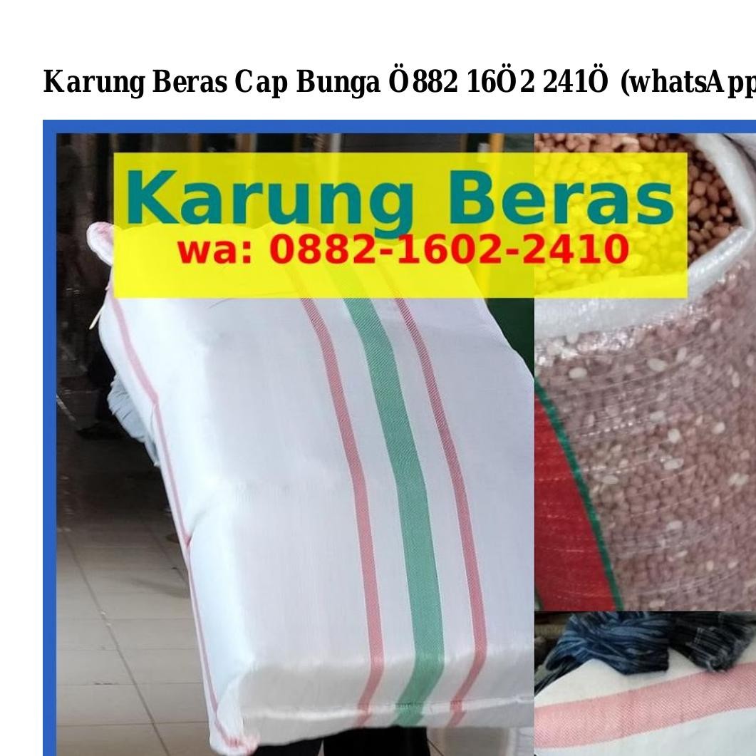 Karung Beras Cap Bunga Pdf Docdroid