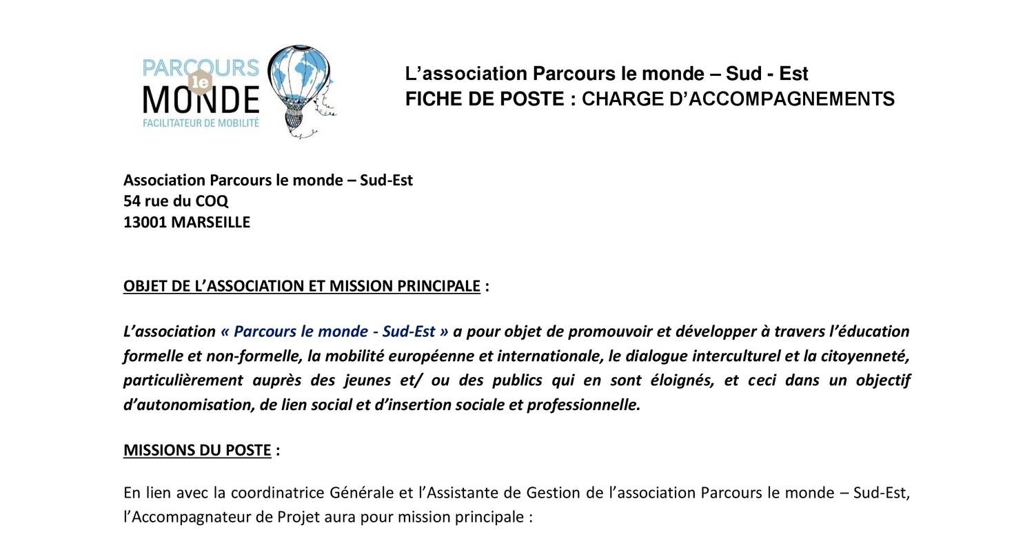 Fiche de poste Chargé d accompagnement PLMSE pdf DocDroid