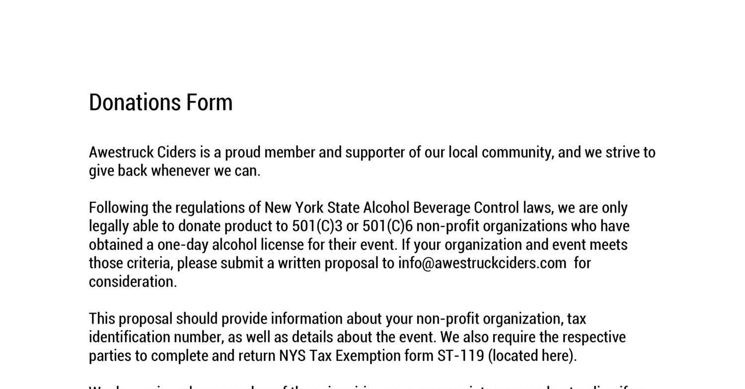 Donations Form Fillable Pdf Docdroid