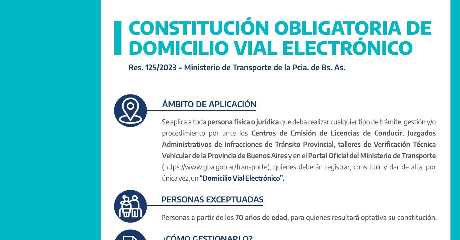 Todo Sobre El Nuevo Domicilio Vial Pdf DocDroid