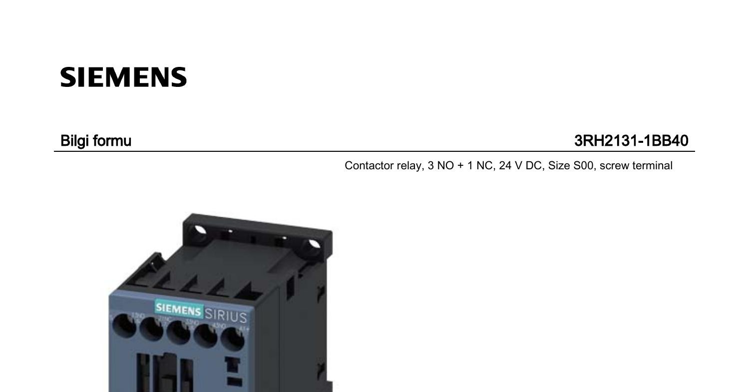 3RH21311BB40 Datasheet Tr Pdf DocDroid