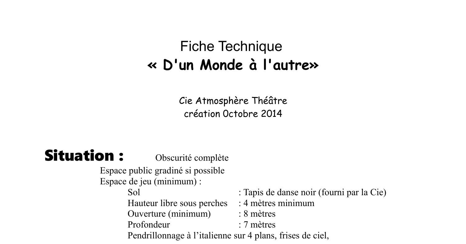 Fiche Technique D Un Monde Pdf DocDroid