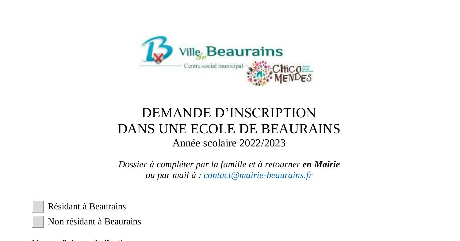 demande inscription école version finale pdf DocDroid