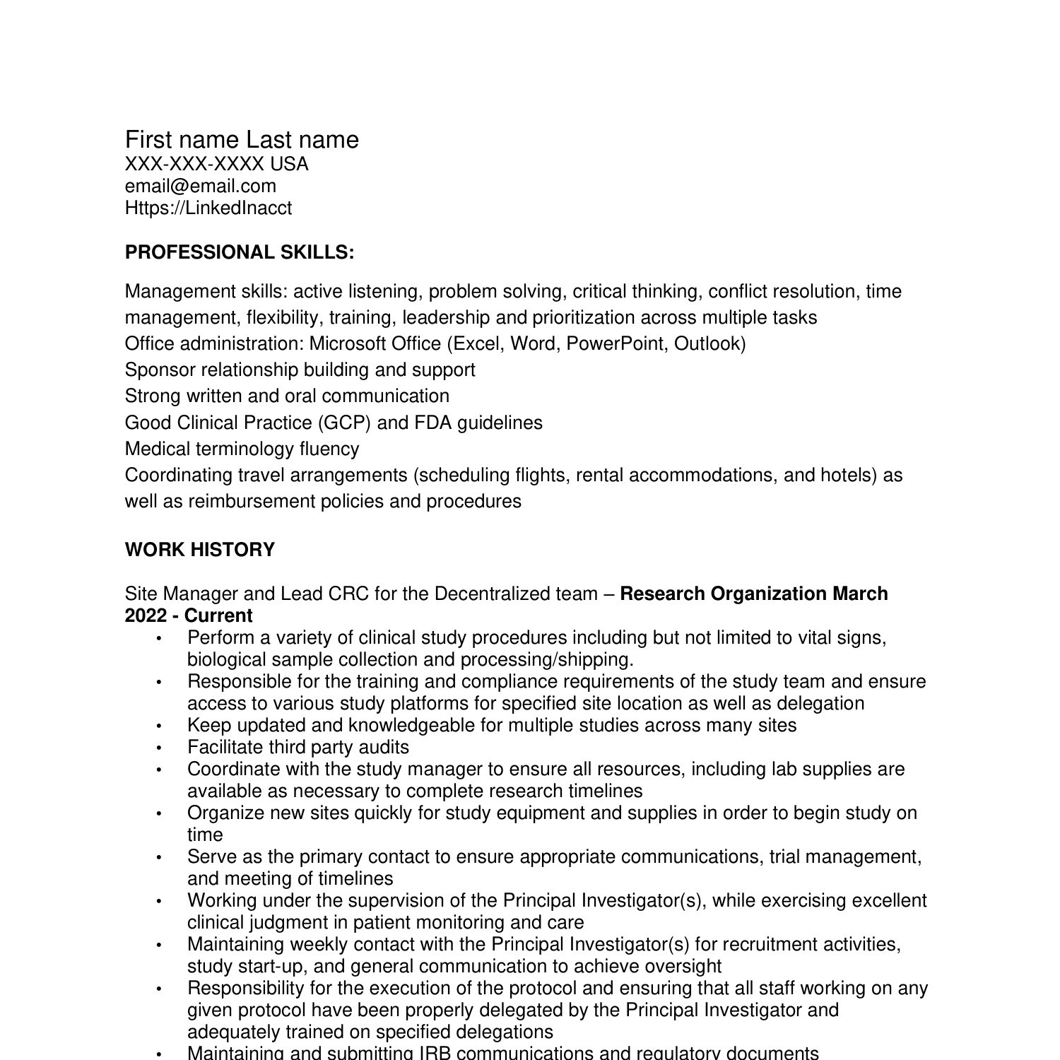 Redacted Resume Docx Docdroid