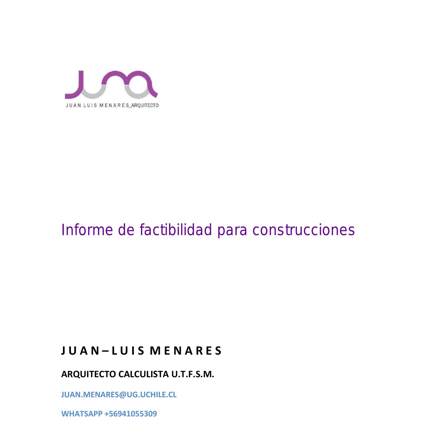 Informe De Factibilidad Para Construcciones Pdf Docdroid