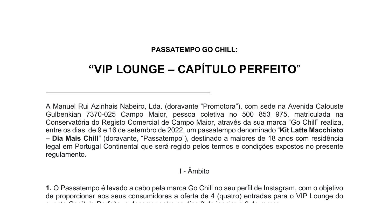 Vip Lounge Regulamento Pdf Docdroid