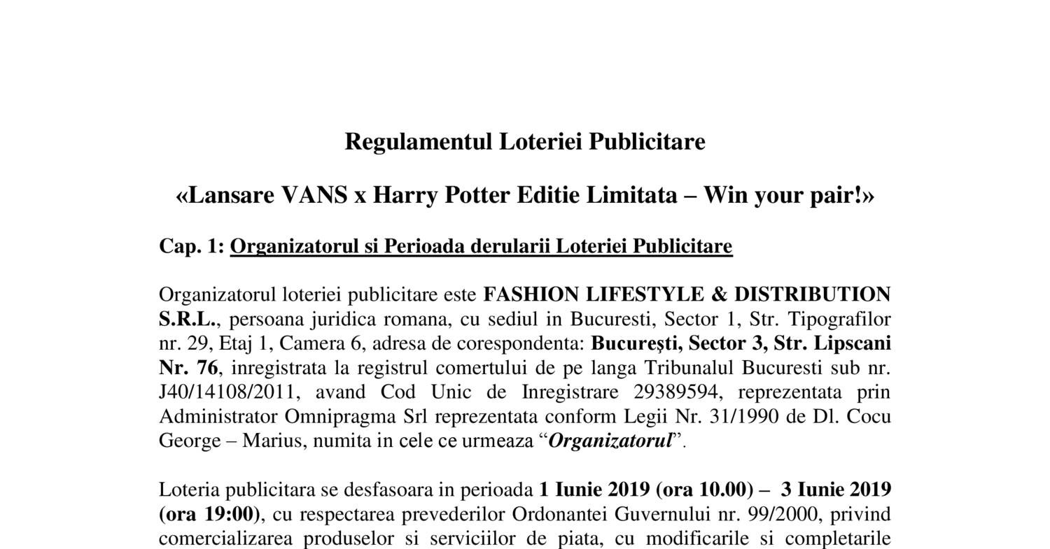 Regulament Concurs Harry Potter Pdf Docdroid