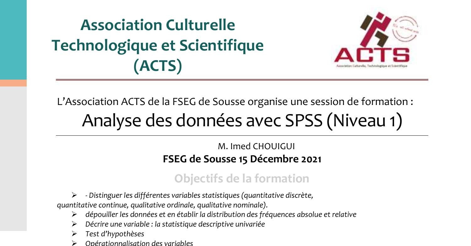 Formation Spss Pdf Docdroid