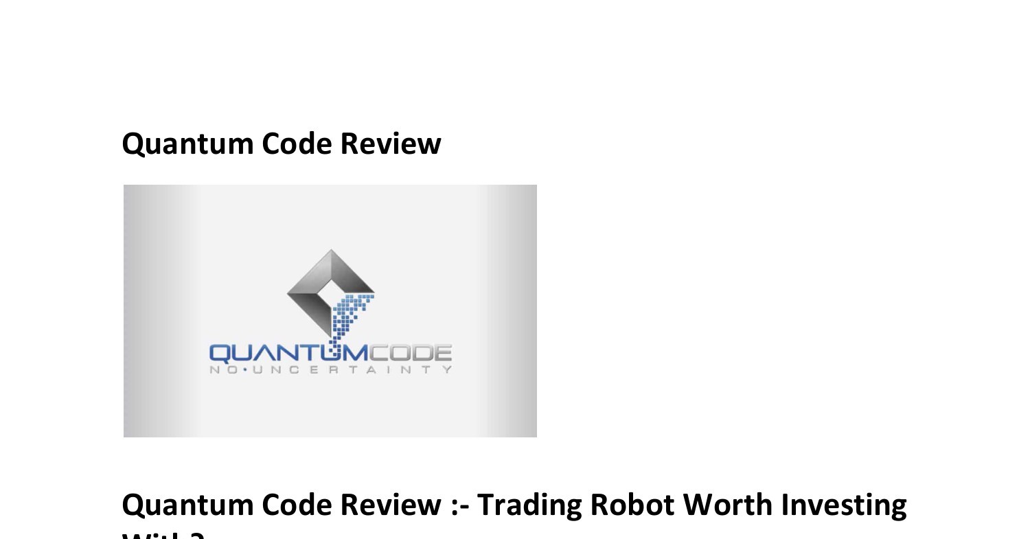 Quantum Code Review Pdf Docdroid