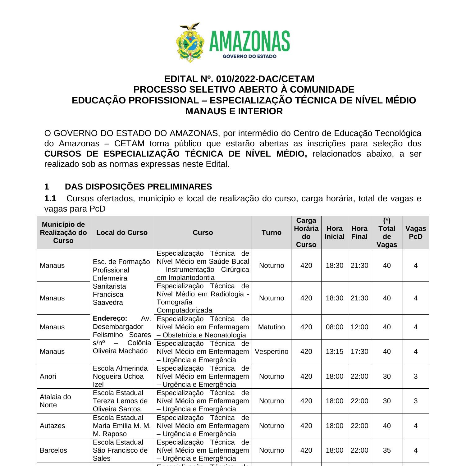 Edital N Para Cursos Especializacao Pdf Docdroid