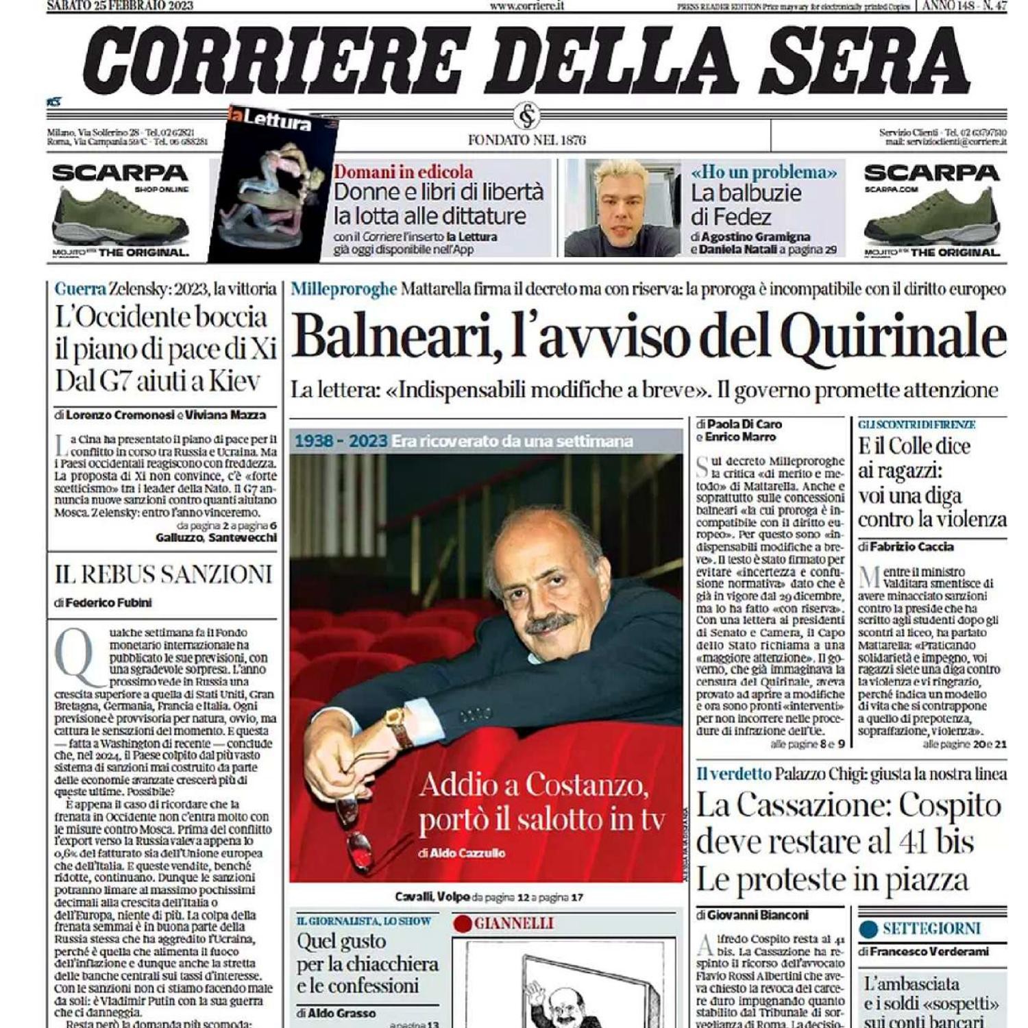 Video Rassegna Stampa Del Febbraio Prime Di Copertina Pdf