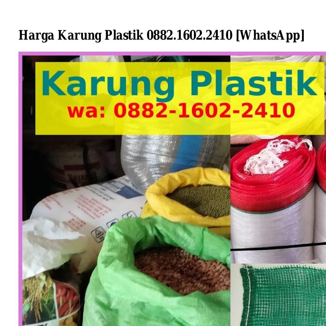 Harga Karung Plastik Pdf Docdroid