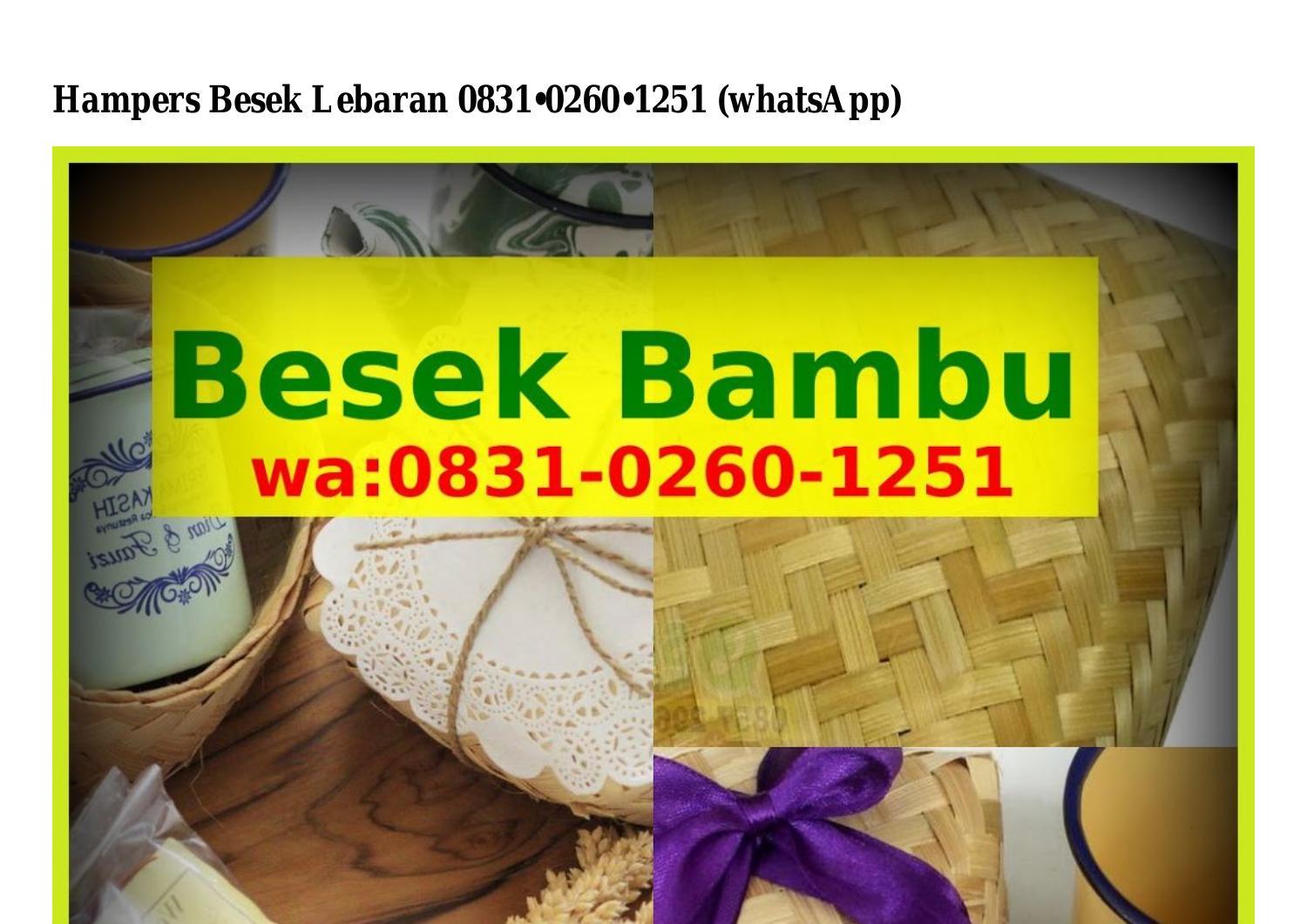 Hampers Besek Lebaran Pdf Docdroid