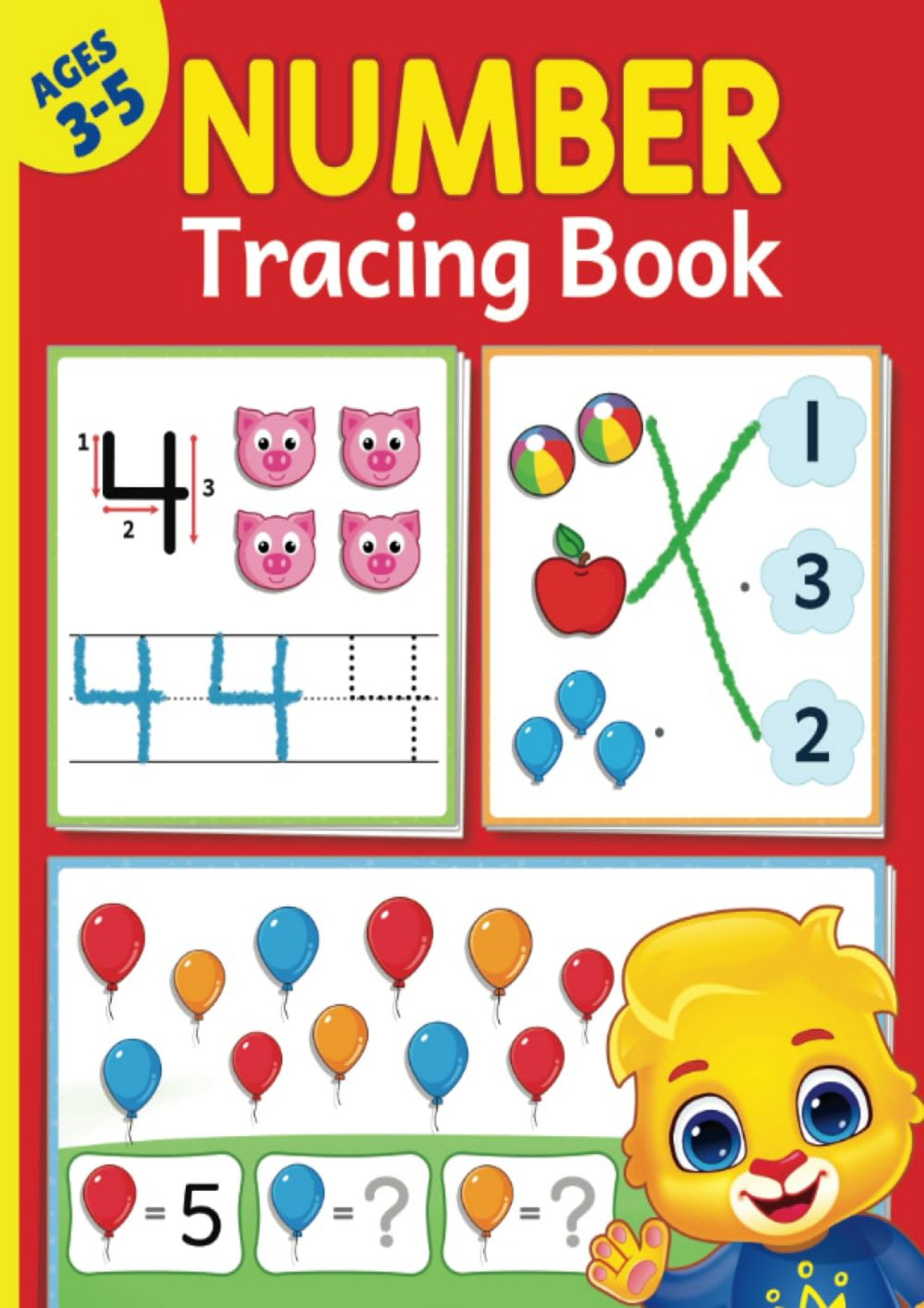 Tracing the number eBook for kids