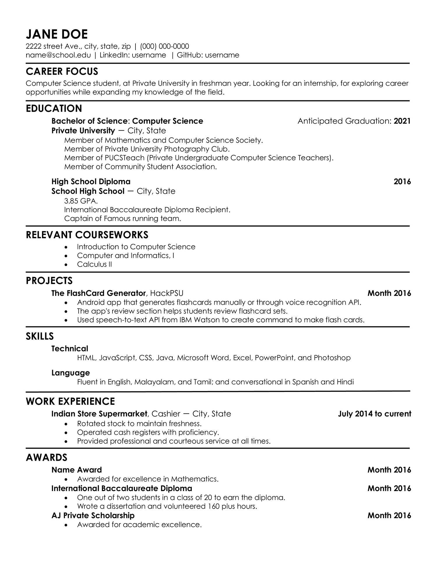 Resume Samples Pdf Sample Resumes Gambaran